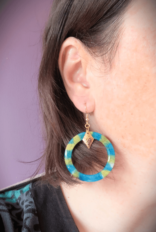 Grandes boucles d'oreilles Brillante | BO217A