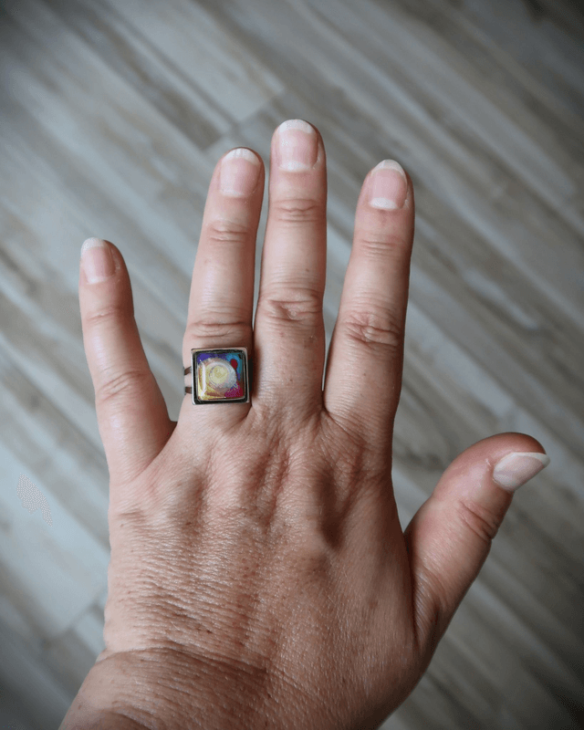 Bague carrée Onirique Fantasia | BA016