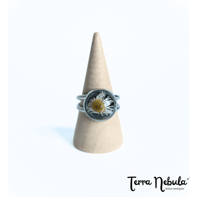 Bague fleurie Pâquerette | BA025