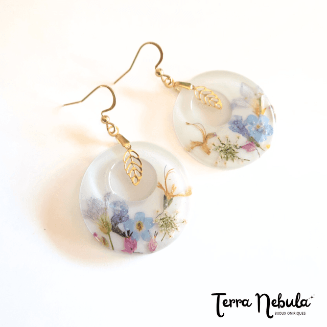 Grandes Boucles d&#039;oreilles fleuries Radieuse | BO007
