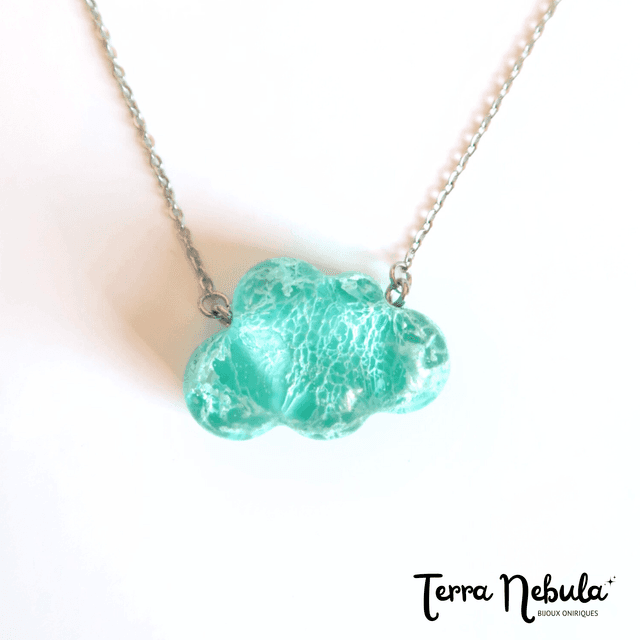 Collier Nuage bleu-glacier | CO280 | Pétri
