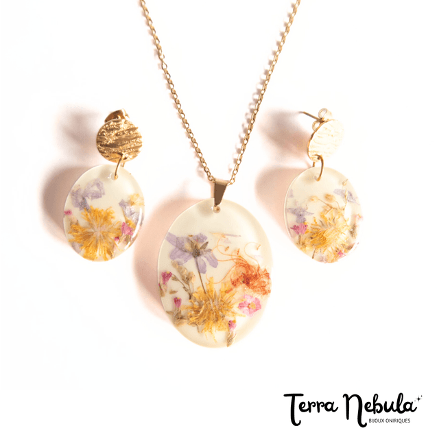 Parure fleurie Ostara | PA214F