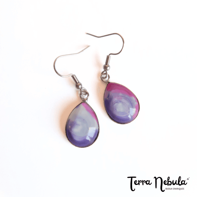 Boucles d&#039;oreilles gouttes Supernova | BO026