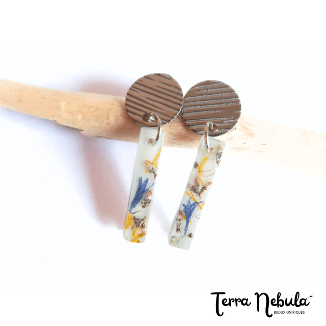 Boucles d&#039;oreilles Fleuries Balade champêtre | BO003F